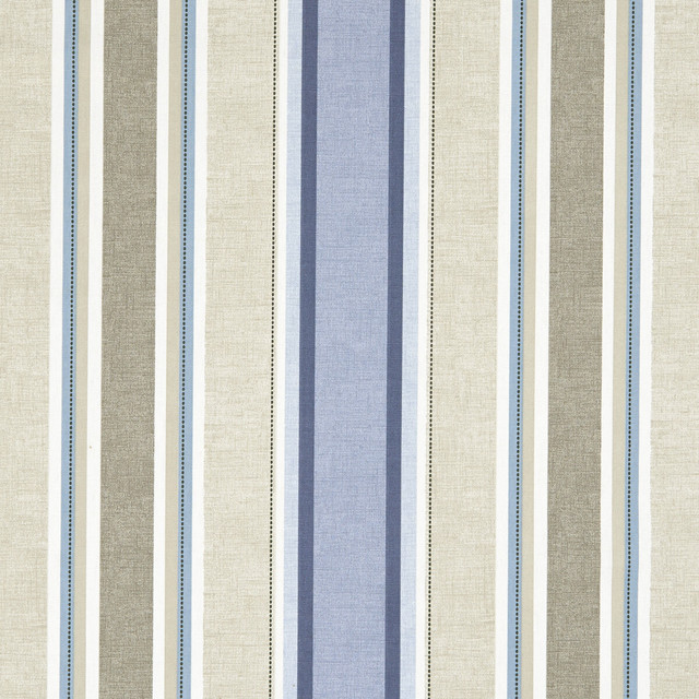 Clarke And Clarke Fabric Luella Denim CLARKE & CLARKE OCTAVIA COTTON - 100% Turkey MEDIUM Horizontal: 13.5 and Vertical: 0 54 - My Fabric Connection -