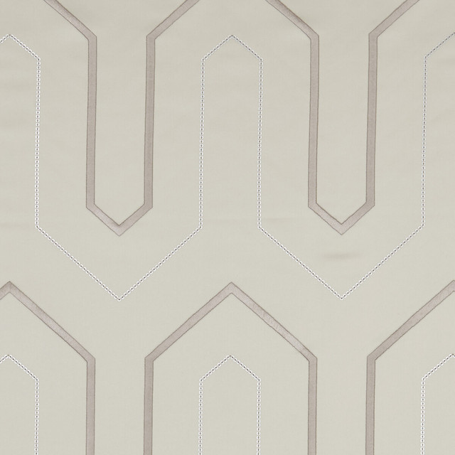 Clarke And Clarke Fabric Gatsby Ivory CLARKE & CLARKE LUSSO POLYESTER - 100% India - Horizontal: 6.42 and Vertical: 9.25 54 - My Fabric Connection -