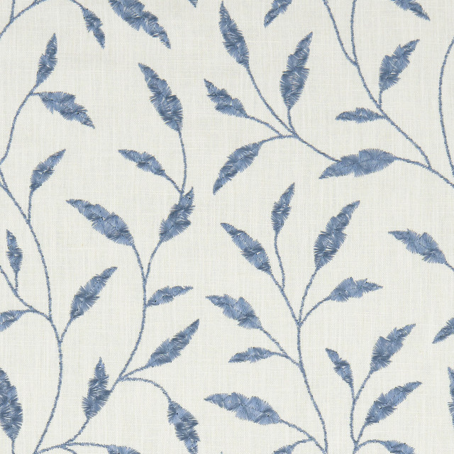 Clarke And Clarke Fabric Fairford Denim CLARKE & CLARKE AVEBURY - India - Horizontal: 12.6 and Vertical: 12.4 54 - My Fabric Connection -