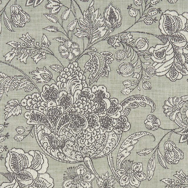 Clarke And Clarke Fabric Woodsford Sage CLARKE & CLARKE HERITAGE COTTON - 45%;VISCOSE - 44%;LINEN - 11% Turkey HEAVY Horizontal: 27.56 and Vertical: 24.92 54 - My Fabric Connection -