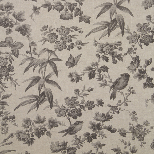 Clarke And Clarke Fabric Amelia Culla Grey Linen CLARKE & CLARKE OASIS WP & FABRIC COTTON - 80%;POLYESTER - 20% Spain MEDIUM Horizontal: - and Vertical: - 54.375 - My Fabric Connection -