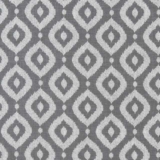 Clarke And Clarke Fabric Soraya Charcoal CLARKE & CLARKE PRINCE OF PERSIA POLYESTER - 64%;VISCOSE - 25%;LINEN - 11% India HEAVY Horizontal: 6.938 and Vertical: 7.125 55.625 - My Fabric Connection -