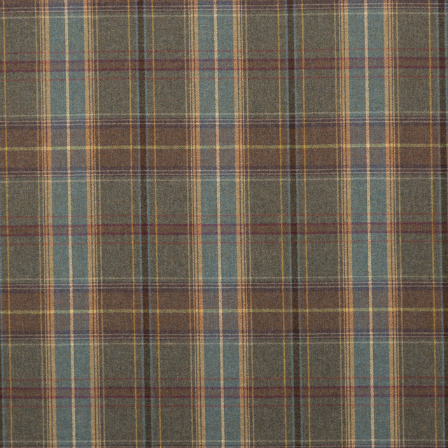 Mulberry Fabric Shetland Plaid Heather BOHEMIAN ROMANCE WOOL - 100% United Kingdom LIGHT Horizontal: 11.623 and Vertical: 13.79 59.1 - My Fabric Connection -