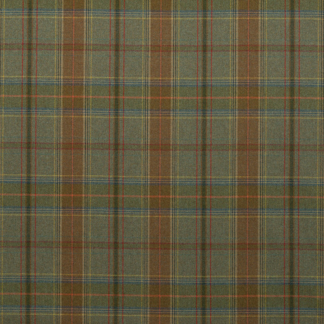 Mulberry Fabric Shetland Plaid Lovat MULBERRY WOOLS WOOL - 100% United Kingdom LIGHT Horizontal: - and Vertical: 13.79 59.1 - My Fabric Connection -