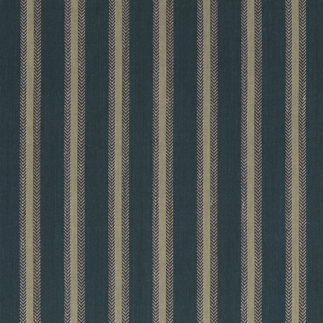 Mulberry Fabric Chester Stripe Teal FESTIVAL COTTON - 70%;JUTE - 30% India - Horizontal: 4.728 and Vertical: - 52.008 - My Fabric Connection -