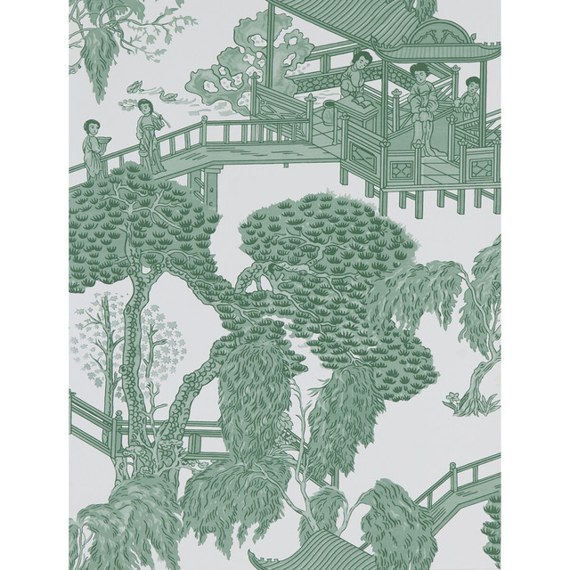 Gaston Y Daniela Wallcovering Zhou Jun Verde LORENZO CASTILLO HISPANIA WP PAPER - 100% Spain - Horizontal: - and Vertical: 27.5 20.8 - My Fabric Connection -