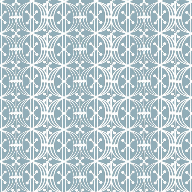 Gaston Y Daniela Wallcovering Carrusel Azul Plomo GASTON LIBRERIA PAPER - 100% Spain - Horizontal: 0 and Vertical: 3.5 20.8 - My Fabric Connection -