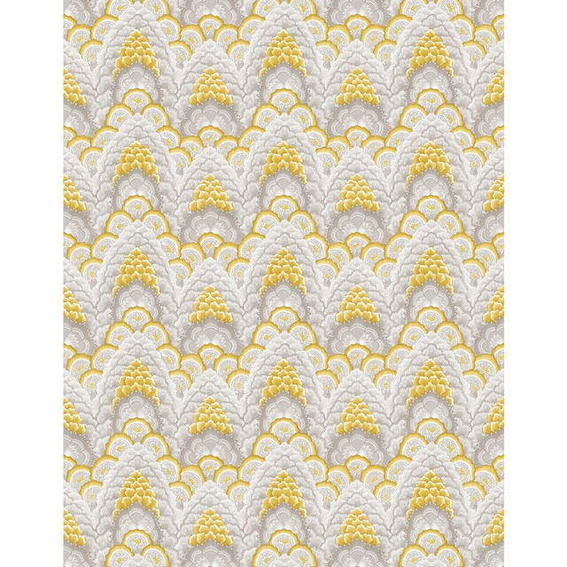 Gaston Y Daniela Wallcovering Ganges Ocre GASTON LIBRERIA VINYL - 100% Italy - Horizontal: 0 and Vertical: 6.9 27.5 - My Fabric Connection -