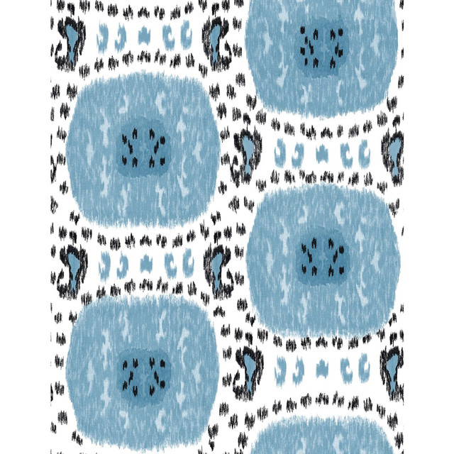 Gaston Y Daniela Wallcovering Gran Sol Azul GASTON LIBRERIA VINYL - 100% Italy - Horizontal: 0 and Vertical: 35.4 27.5 - My Fabric Connection -