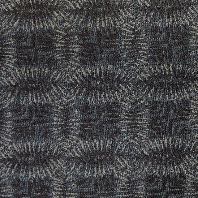 Groundworks Fabric Calypso Midnight ALLEGRA HICKS ISLANDS COLLECTION VISCOSE - 50%;COTTON - 24%;LINEN - 10%;ACRYLIC - 8%;NYLON - 8% Italy - Horizontal: 5.5 and Vertical: 4.92 55 - My Fabric Connection -