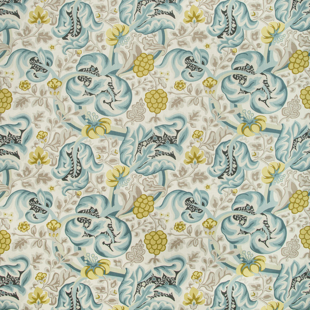 Kravet Basics Fabric Hullabaloo Seafoam BERMUDA COTTON - 90%;LINEN - 10% Pakistan MEDIUM Horizontal: 27 and Vertical: 25.25 54 - My Fabric Connection -