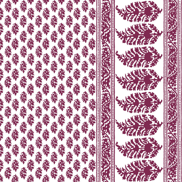 Gaston Y Daniela Fabric Aravaquita Burdeos LORENZO CASTILLO V COTTON - 61%;LINEN - 39% Spain MEDIUM Horizontal: 54 and Vertical: 5.7 54 - My Fabric Connection -