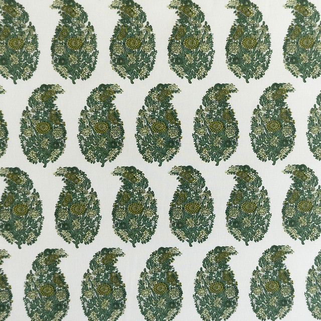 Gaston Y Daniela Fabric Tarsila Verde LORENZO CASTILLO V COTTON - 100% Spain HEAVY Horizontal: 2.44 and Vertical: 6.88 55.11 - My Fabric Connection -