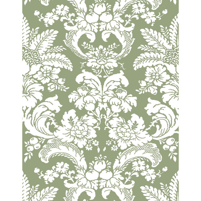 Gaston Y Daniela Wallcovering Grajal Wp Verde LORENZO CASTILLO V VINYL - 100% Italy - Horizontal: 0 and Vertical: 27.5 27.5 - My Fabric Connection -