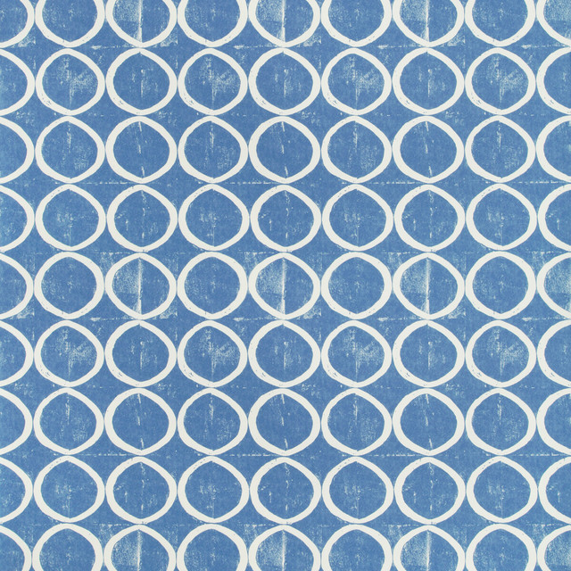 Lee Jofa Wallcovering Circles Wallpaper Azure BLITHFIELD CELLULOSE - 100% United Kingdom - Horizontal: 13.4 and Vertical: 25 53.5 - My Fabric Connection -