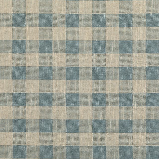 Baker Lifestyle Fabric Block Check Soft Blue BLOCK WEAVES VISCOSE - 52%;COTTON - 25%;LINEN - 13%;POLYESTER - 10% Belgium MEDIUM Horizontal: 4.5704 and Vertical: 4.728 55.16 - My Fabric Connection -
