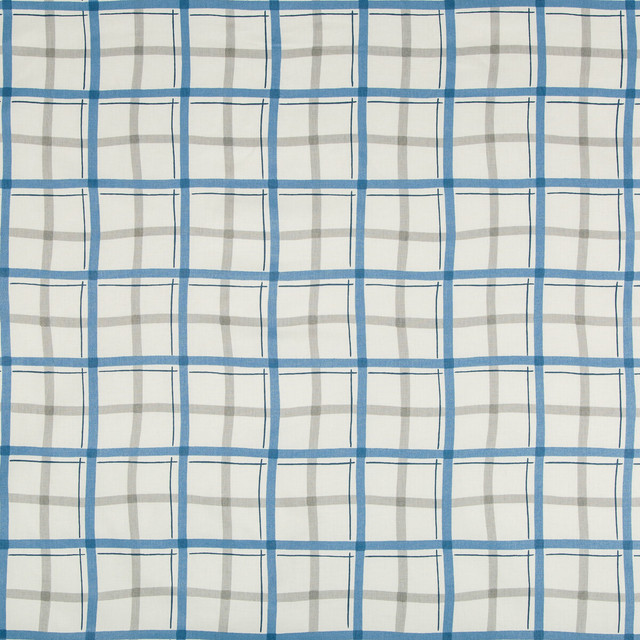 Kravet Basics Fabric Plaiddance Nantucket BERMUDA COTTON - 100% United States MEDIUM Horizontal: 13.5 and Vertical: 13.5 54 - My Fabric Connection -