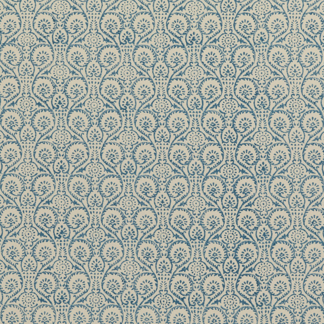 Baker Lifestyle Fabric Pollen Trail Soft Blue BLOCK PARTY LINEN - 56%;COTTON - 44% India - Horizontal: 5.91 and Vertical: 5.516 53.978 - My Fabric Connection -