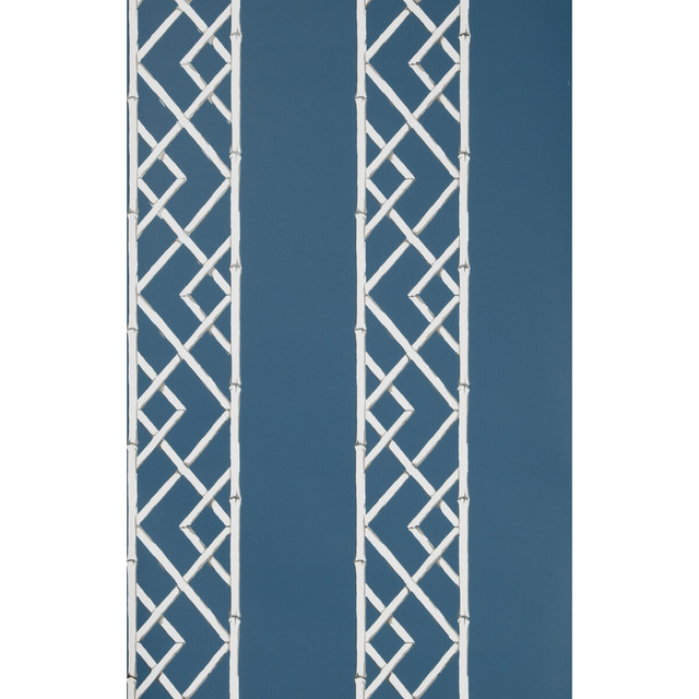 Kravet Design Wallcovering Latticework Indigo SARAH RICHARDSON WALLPAPER CELLULOSE - 50%;OTHER - 30%;POLYESTER - 20% United Kingdom - Horizontal: - and Vertical: 10.4 20.5 - My Fabric Connection -