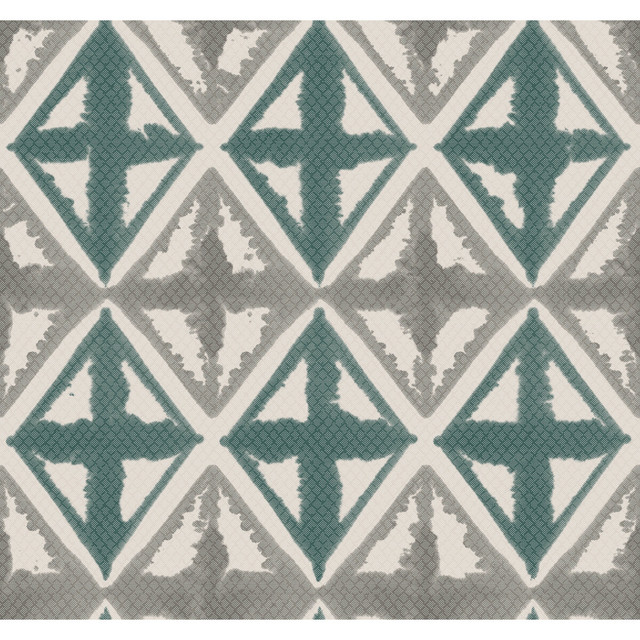 Winfield Thybony Wallcovering Diamond Block Dusty Teal WINFIELD THYBONY NON WOVEN - 100% United States - Horizontal: - and Vertical: 25.25 27 - My Fabric Connection -