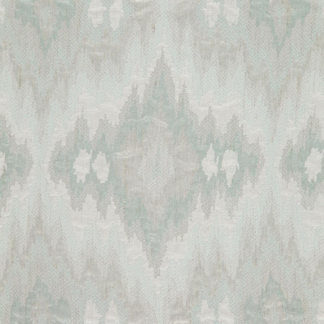 Maxwell Fabric Agnes # 618 Celadon Wide Width Drapery 92% POLYESTER/8% LINEN TURKEY V-15"H-11.5" 118" - My Fabric Connection -
