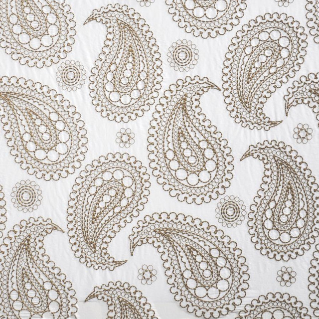 Maxwell Fabric Deveaux # 307 Akita Telafina Season Xiv 100% SILK EMB- 100% POLYESTER INDIA V-23.2"H26" 55" EMB-52" - My Fabric Connection -