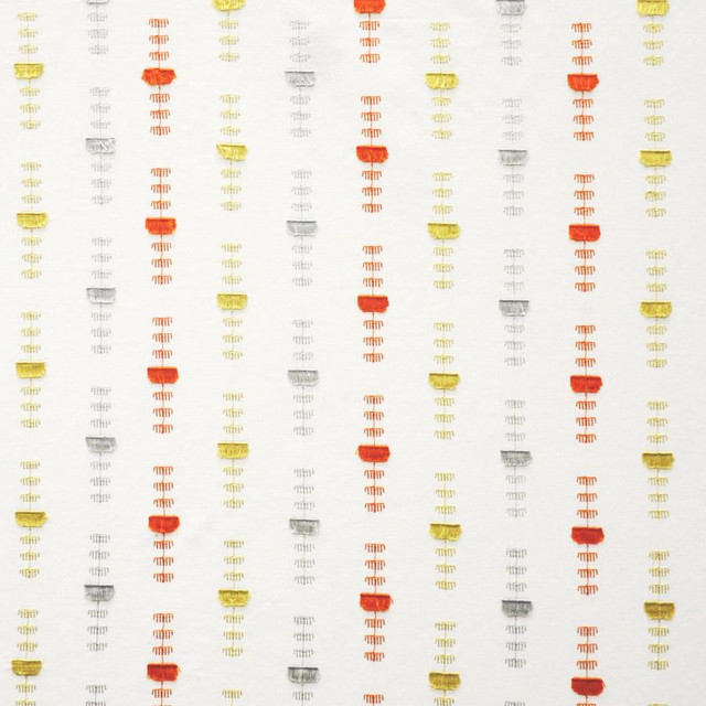 Maxwell Fabric Flag Bearer # 305 Fire Color Theory-Vol.V Sorbet 60% COTTON/17% POLYESTER 15% RAYON INDIA V-3.75"H-10.4" 54"EMB.52" - My Fabric Connection -