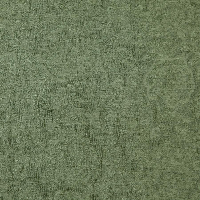 Maxwell Fabric Folie # 310 Olive Classic Chenilles 85% POLYESTER/15% COTTON INDIA V-13.4"H-13.75" 55" - My Fabric Connection -