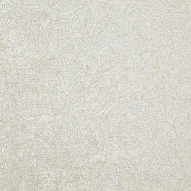 Maxwell Fabric Folie # 320 Sesame Classic Chenilles 85% POLYESTER/15% COTTON INDIA V-13.4"H-13.75" 55" - My Fabric Connection -