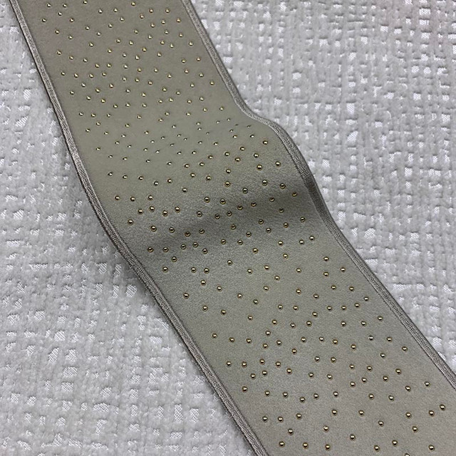 Magnolia Trim Estella Tape Mushroom - 82Poly/11Ray/7Met China Horizontal: and Vertical: 3.15 - My Fabric Connection -