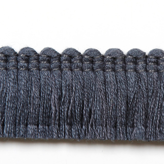 Magnolia Trim Lena Brush Marine - 97Linen/3Poly China Horizontal: and Vertical: 1.2 - My Fabric Connection -