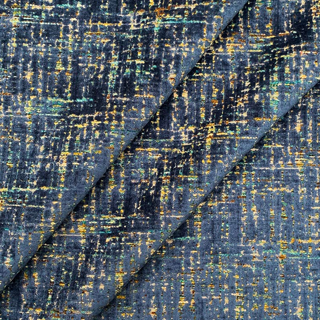 Magnolia Fabric Norit Midnight - 54Poly/32Visc/14Ctn India 38000 Horizontal: 6.875 and Vertical: 8.75 56" - My Fabric Connection -