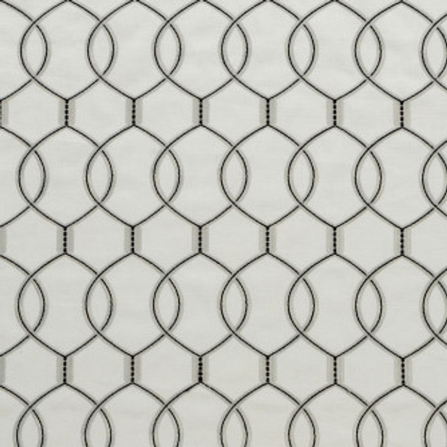 Mitchell Fabric Solis Platinum #1905 70% Polyester,30% Linen w/100% Polyester Embroidery India </p><p>Repeat: Horizontal: 6.75 and Vertical: 6.375 52 - My Fabric Connection -