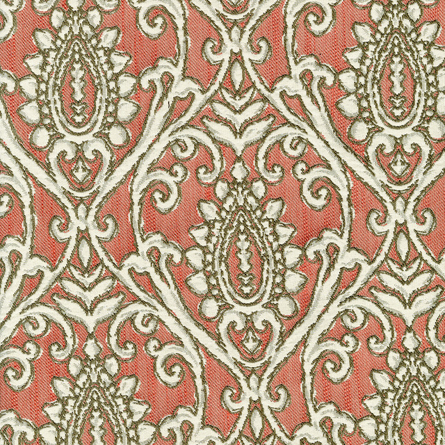 ABBEYSHEA Fabric Aster 105 Coral N/A 100% Polyester China 40,000 Double Rubs </p><p>Repeat: Horizontal: and Vertical: 55" (140 cm) - My Fabric Connection -