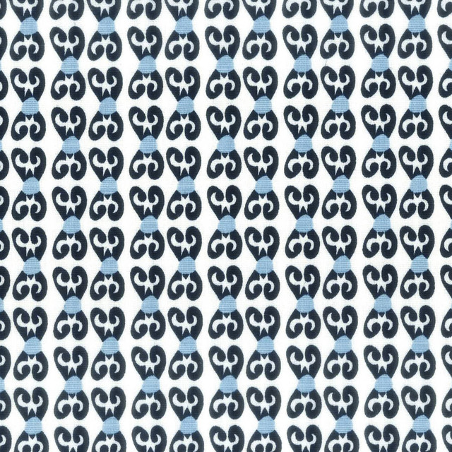 Aoc Fabric Trinket 3 Navy LA BELLA VITA 50%COT 50%LIN USA CATB 117-2013 Horizontal: 1.5 and Vertical: 2 54 in - My Fabric Connection -