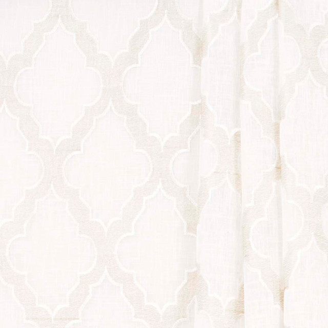 Carole Fabric Entire Story Parchment Sheer Intrigue 100% Polyester India N/A Horizontal: 6 and Vertical: 9.5 51 - My Fabric Connection -