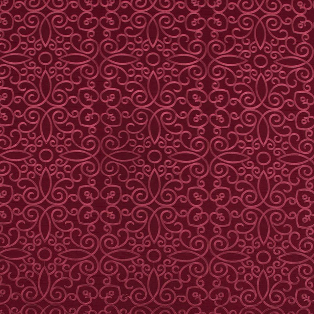 Carole Fabric Hidden Hearts Maroon Red Sea 100% Polyester India N/A Horizontal: 10.25 and Vertical: 9.5 51.5 - My Fabric Connection -
