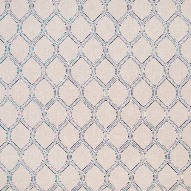Carole Fabric Hour Glass Royal Blue Forest 70% Cotton, 25% Polyester, 5% Linen India Passes 50,000 Double Rubs Wyzenbeek Horizontal: 425 and Vertical: 75 52 - My Fabric Connection -