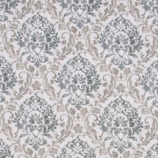 Carole Fabric Porchester Charcoal Ash Oak 100% Polyester India 30,000 Wyzenbeek Double Rubs Horizontal: 13.5 and Vertical: 13.5 54 - My Fabric Connection -