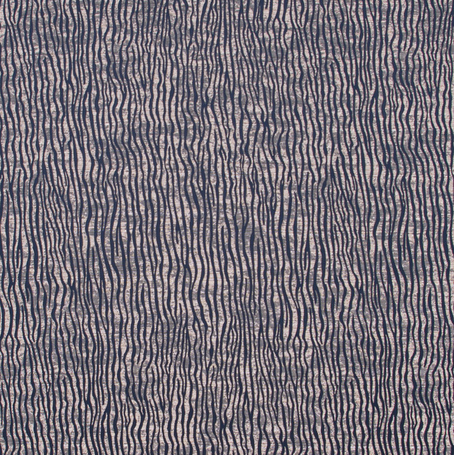 Carole Fabric River Flows Navy Jungle Safari 100% Polyester China Passes 85,000 Double Rubs Wyzenbeek Horizontal: 14 and Vertical: 17 55 - My Fabric Connection -