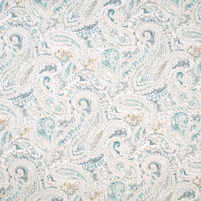 Carole Fabric Ruston Way Vapor Blue Forest 100% Cotton China Passes 27,000 Double Rubs Wyzenbeek Horizontal: 27 and Vertical: 26625 57 - My Fabric Connection -