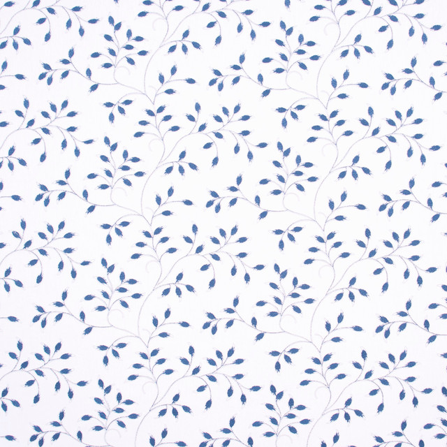 Carole Fabric To Sit Still Sapphire Bluebird 52% Cotton, 48% Polyester India Passes 30,000 Double Rubs Wyzenbeek Horizontal: 13 and Vertical: 9.25 52.25 - My Fabric Connection -