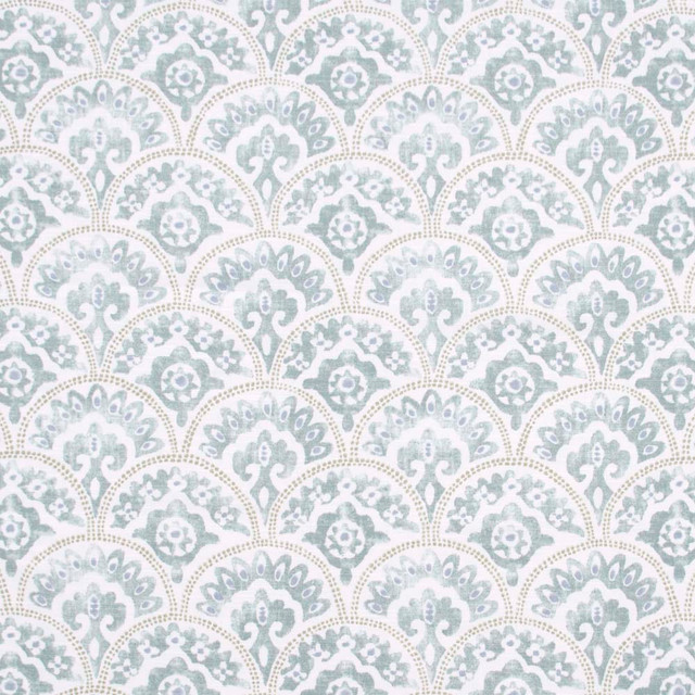 Carole Fabric Under The Radar Celadon Pink Jade 100% Cotton- SSR Pakistan 12,000 Wyzenbeek Double Rubs Horizontal: 13.5 and Vertical: 12.625 54 - My Fabric Connection -