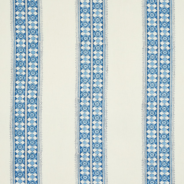 Schumacher Fabric Amira Hand Blocked Print Indigo 179371 JACARANDA LINEN 55% COTTON 45% INDIA </p><p>Repeat: Horizontal: 8 7/8" (23CM) and Vertical: 1 3/4" (4CM) 53 - My Fabric Connection - Schumacher Fabric Amira Hand Blocked Print Indigo 179371 JACARANDA LINEN 55% COTTON 45% INDIA </p><p>Repeat: Horizontal: 8 7/8" (23CM) and Vertical: 1 3/4" (4CM) 53 - My Fabric Connection -