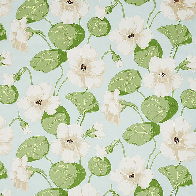 Schumacher Fabric Nasturtium Sky 179491 SIGNATURE SCHUMACHER COMBED COTTON 100% PAKISTAN 15,000 DOUBLE RUBS </p><p>Repeat: Horizontal: 18" (46CM) and Vertical: 27" (69CM) 54 - My Fabric Connection - Schumacher Fabric Nasturtium Sky 179491 SIGNATURE SCHUMACHER COMBED COTTON 100% PAKISTAN 15,000 DOUBLE RUBS </p><p>Repeat: Horizontal: 18" (46CM) and Vertical: 27" (69CM) 54 - My Fabric Connection -
