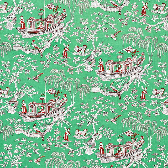 Schumacher Fabric Matsudana Jade 179610 SCHUMACHER CLASSICS COTTON 100% THAILAND MARTINDALE 20,000 </p><p>Repeat: Horizontal: 54" (137CM) and Vertical: 16 3/4" (43CM) 54 - My Fabric Connection -