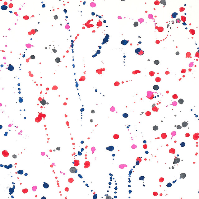 Schumacher Fabric Ink Splash Red & Blue 179710 PORTER TELEO COTTON 100% UNITED KINGDOM MARTINDALE 20,000 </p><p>Repeat: Horizontal: 54" (137CM) and Vertical: 54" (137CM) 54 - My Fabric Connection -