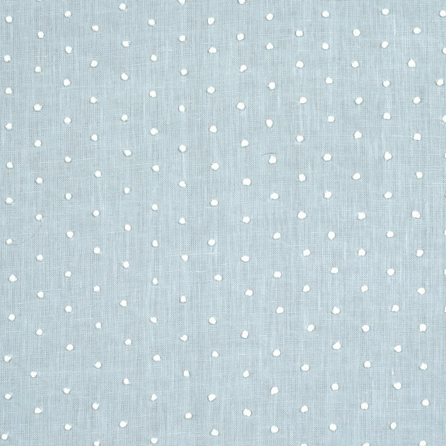 Schumacher Fabric Pebble Embroidery Sky 67981 Rhapsody In Blue - My Fabric Connection -