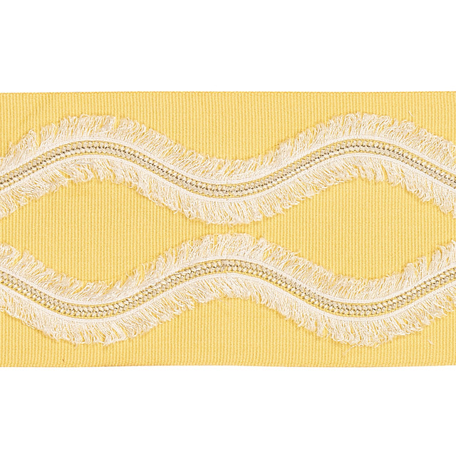 Schumacher Trim Ogee Embroidered Tape Yellow 74333 BOHEMIA COTTON 63% VISCOSE 37% INDIA </p><p>Repeat: Horizontal: 4" (10CM) and Vertical: 7 3/4" (20CM) 4 - My Fabric Connection - Schumacher Trim Ogee Embroidered Tape Yellow 74333 BOHEMIA COTTON 63% VISCOSE 37% INDIA </p><p>Repeat: Horizontal: 4" (10CM) and Vertical: 7 3/4" (20CM) 4 - My Fabric Connection -