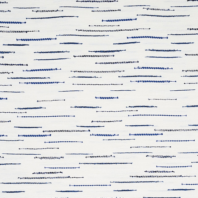 Schumacher Fabric Leland Stripe Blue 80141 WORLD VIEW II VISCOSE 40% COTTON 25% TURKEY </p><p>Repeat: Horizontal: 14 3/5" (37CM) and Vertical: 27" (94CM) 116 - My Fabric Connection -